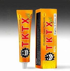 Gold TKTX40% Piercing Numb Cream 10gsm Painless Tattoo Numbing Cream