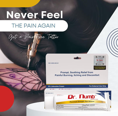 Dr. Numb Numbing Cream 10g Maximum Strength Tattoo Numbing Cream