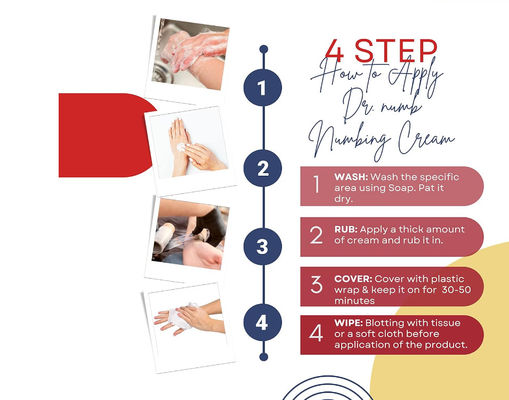 Tattooing Piercing Pain Free Numbing Cream For Hemorrhoids CE SGS