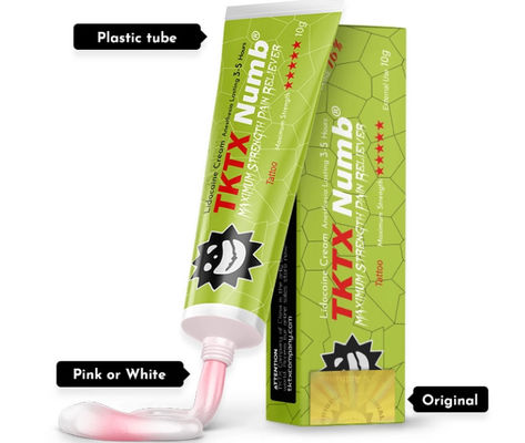 Green 70% TKTX Numb Cream OEM ODM Pain Free Tattoo Cream