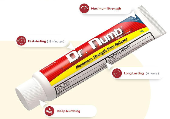 Dr. Numb 5% Tattoo Numbing Cream 30g Numbing Gel For Piercings