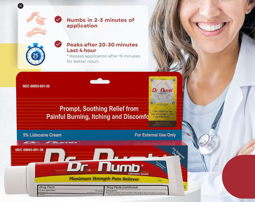 Dr. Numb 5% Tattoo Numbing Cream 30g Numbing Gel For Piercings