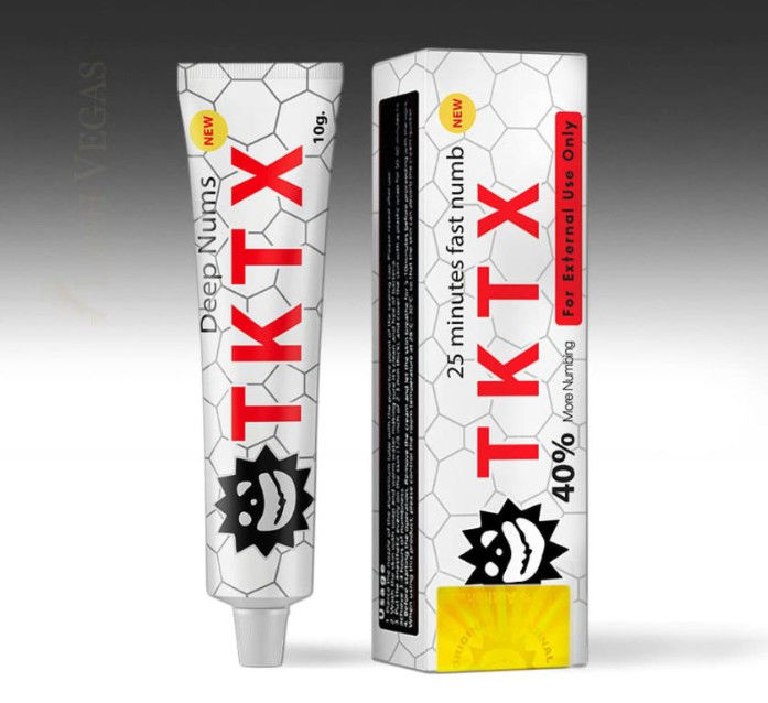 White TKTX 40% Topical Painless Numbing Cream 10g Eyebrow Numbing Cream