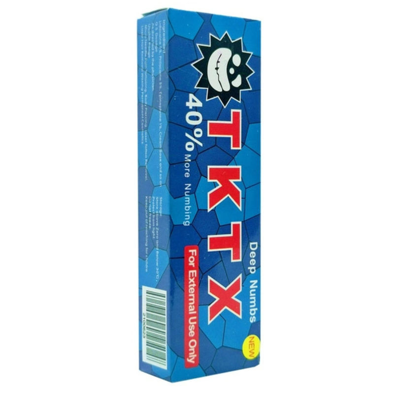 Blue Eyebrow Tattoo Numbing Cream TKTX 40% Painless Tattoo Cream