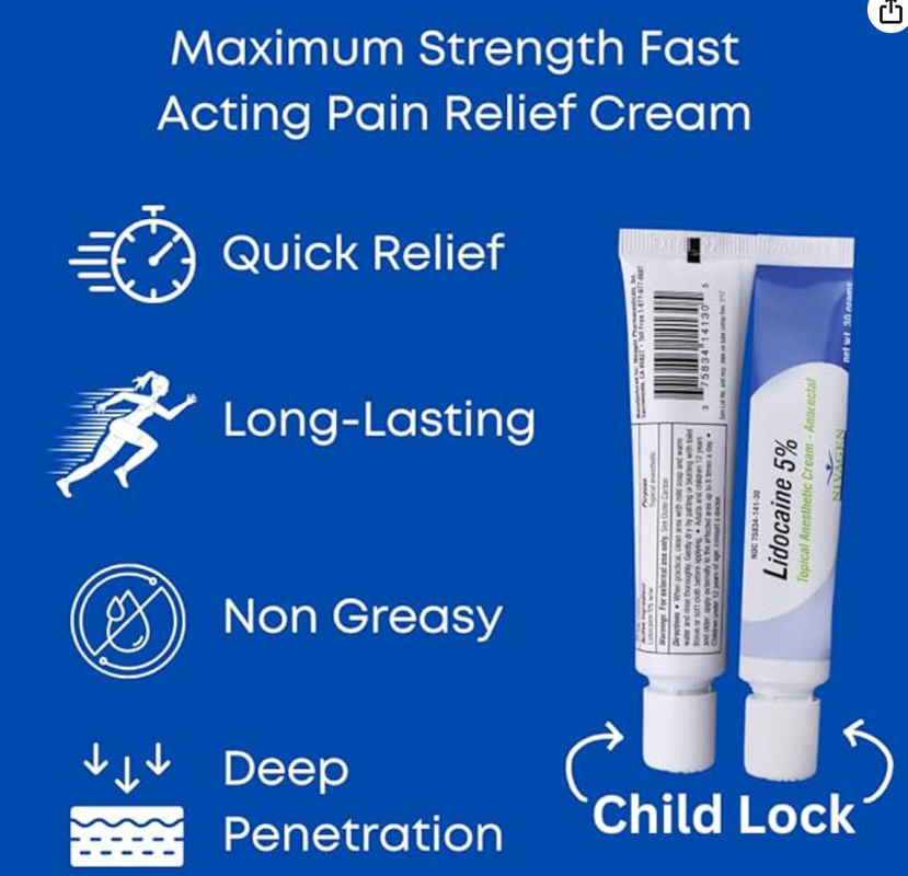 10g Piercing Numb Cream Microneedle Anesthetic Pain Relief Cream