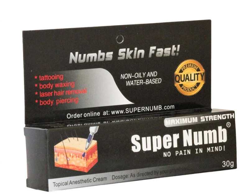 OEM ODM Super Numb Tattoo Cream 30g Painless Tattoo Numbing Cream