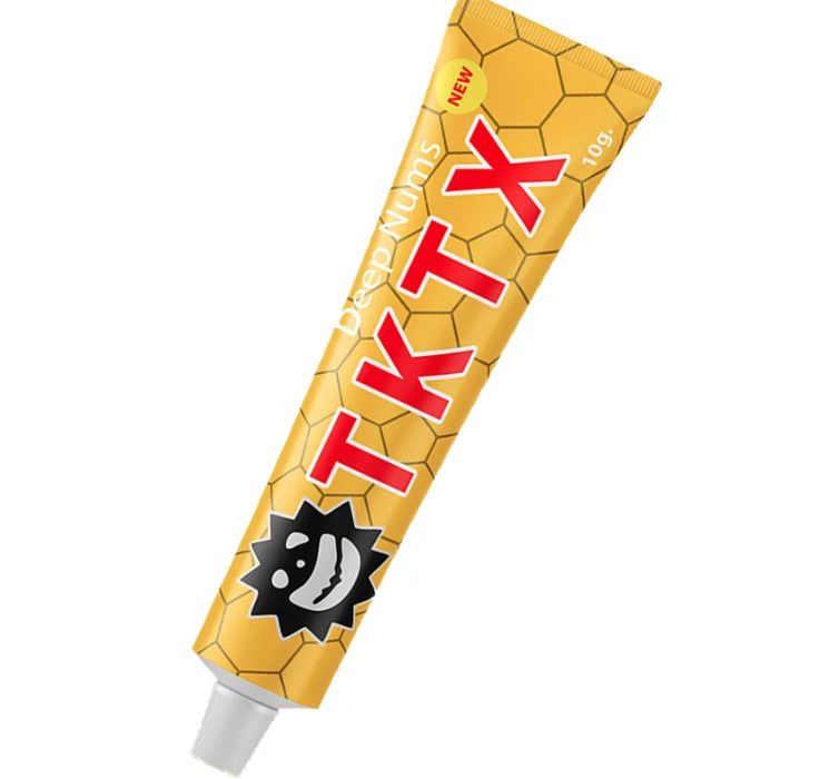 10g Numb Anesthetic Cream Yellow TKTX Numbing Cream CE SGS