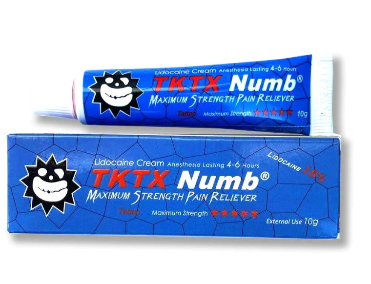 Blue 10gsm Painkiller Cream TKTX Safe Numbing Cream For Permanent Eyeliner