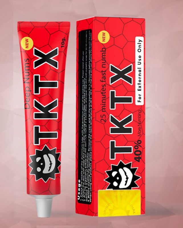 Red 40% TKTX Numbing Cream 10g Strongest Muscle Pain Relief Cream